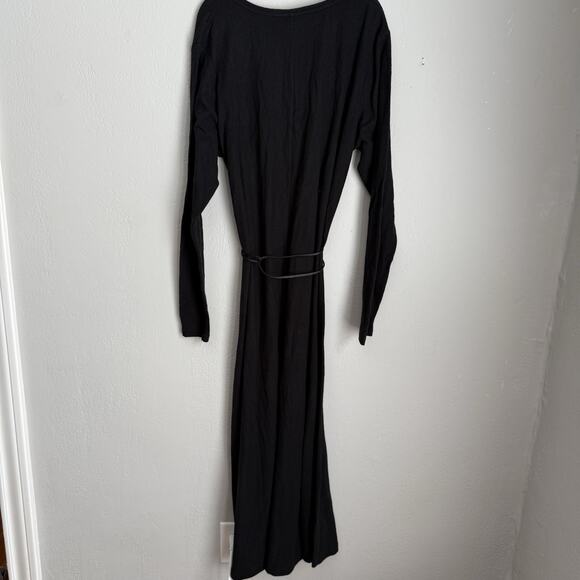 Vince Sweater Dress Long Sleeve Maxi Black Size XXL $295 Retail - Picture 4 of 9